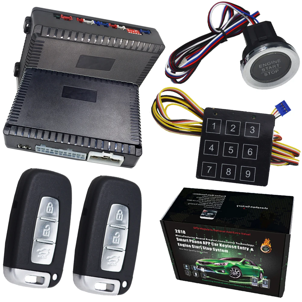 anti theft support petrol and diesel mode car remote start stop car