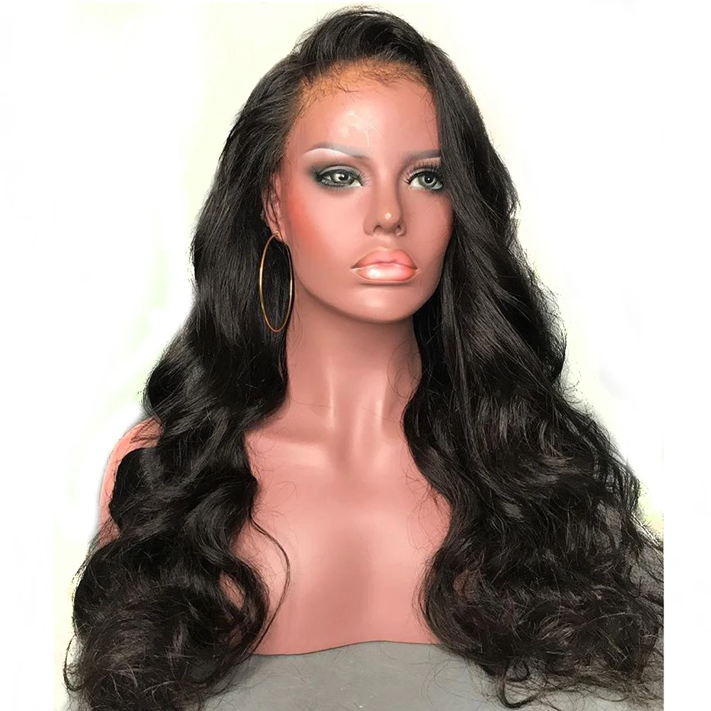 Eversilky бразильский волос 360 кружева фронтальной парик свободная волна натуральные волосы парики для черный Для женщин волнистые здоровые