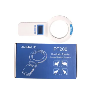 

New WS-PT200 Animal ID handheld USB Reader 134.2 kHz/125Khz FDX-B ID64 pet chip scanner identification glass For dogs or cats