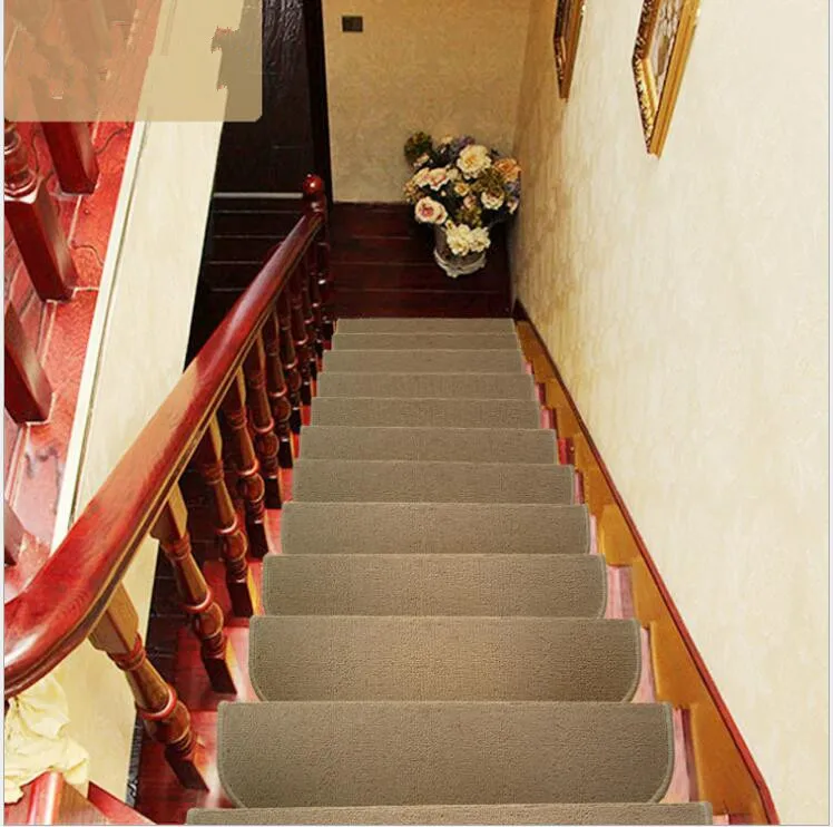 

5PCS High Quality Non-Slip Staircase Pads Step Mats Stair Carpets Treads Protect Staircases From Scratched Wipe staircase clean