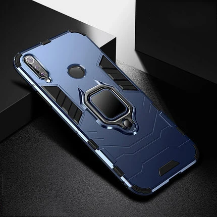 Navy Blue Ударопрочный защитный чехол для huawei Honor 10i с держателем, мягкий ТПУ+ ПК, задняя крышка, аксессуар для Honor10i HRY-LX1T, чехол для Honor 20i - Цвет: Navy Blue