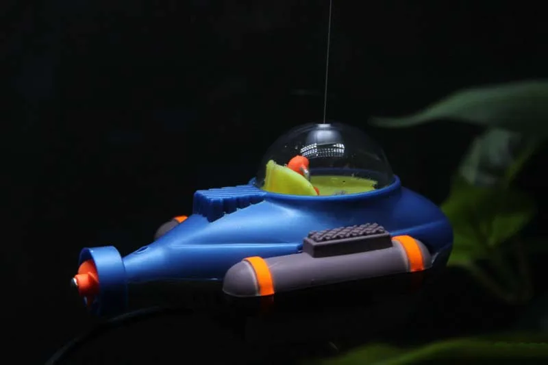 Новое поступление, украшение для аквариума, украшение для аквариума, подводная лодка, соединяется с воздушным насосом для перемещения