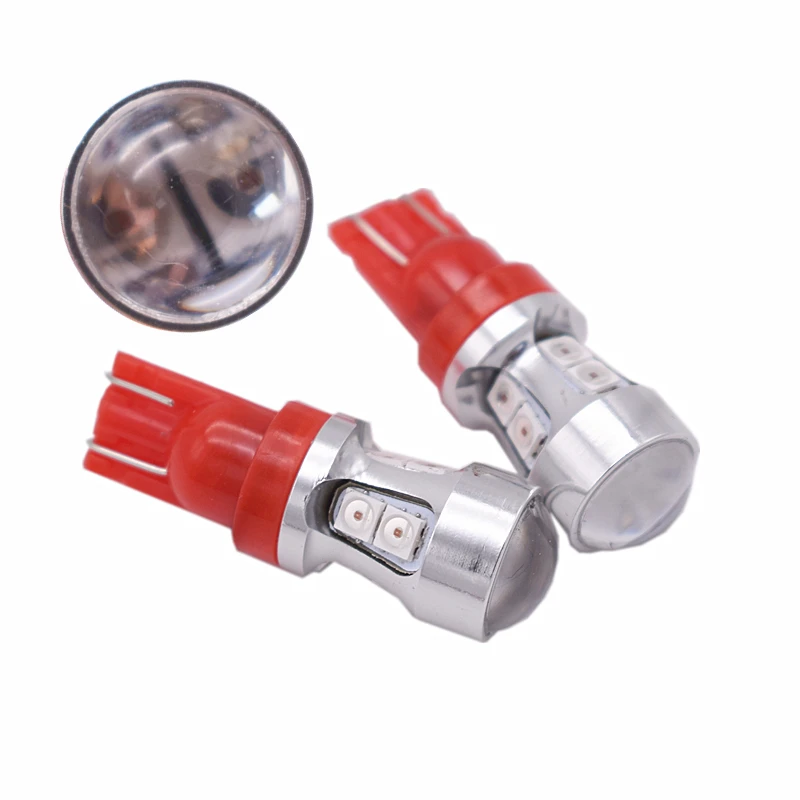 10 шт. T10 194 W5W 10 SMD 3030 CANBUS ОВС безошибочную луковицы подкладке СИД DRL автомобилей лампы Внешний Авто фары ксеноновые белый янтарь объектив