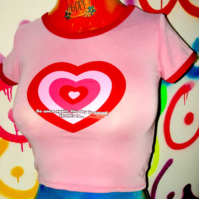 powerpuff girls heart shirt