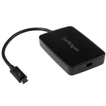 

StarTech.com Thunderbolt 3 to Thunderbolt Adapter - Windows and Mac, Female, Male, 0.2 m, Black, Nickel, 20 Gbit/s