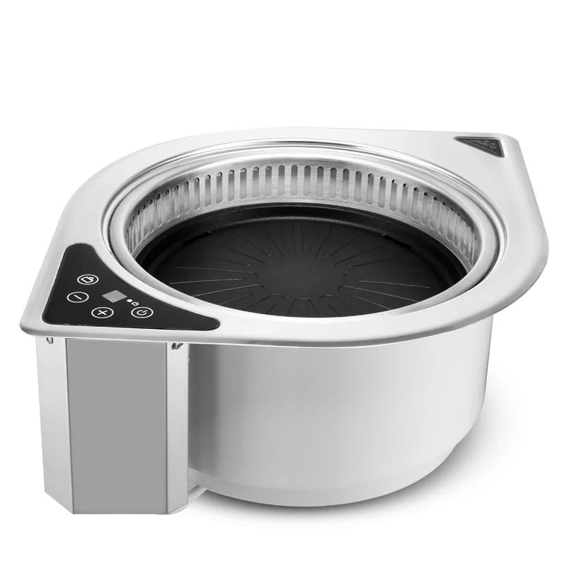 220V Commercial BBQ Grill Non stick And Smokeless Barbecue Pot For Big