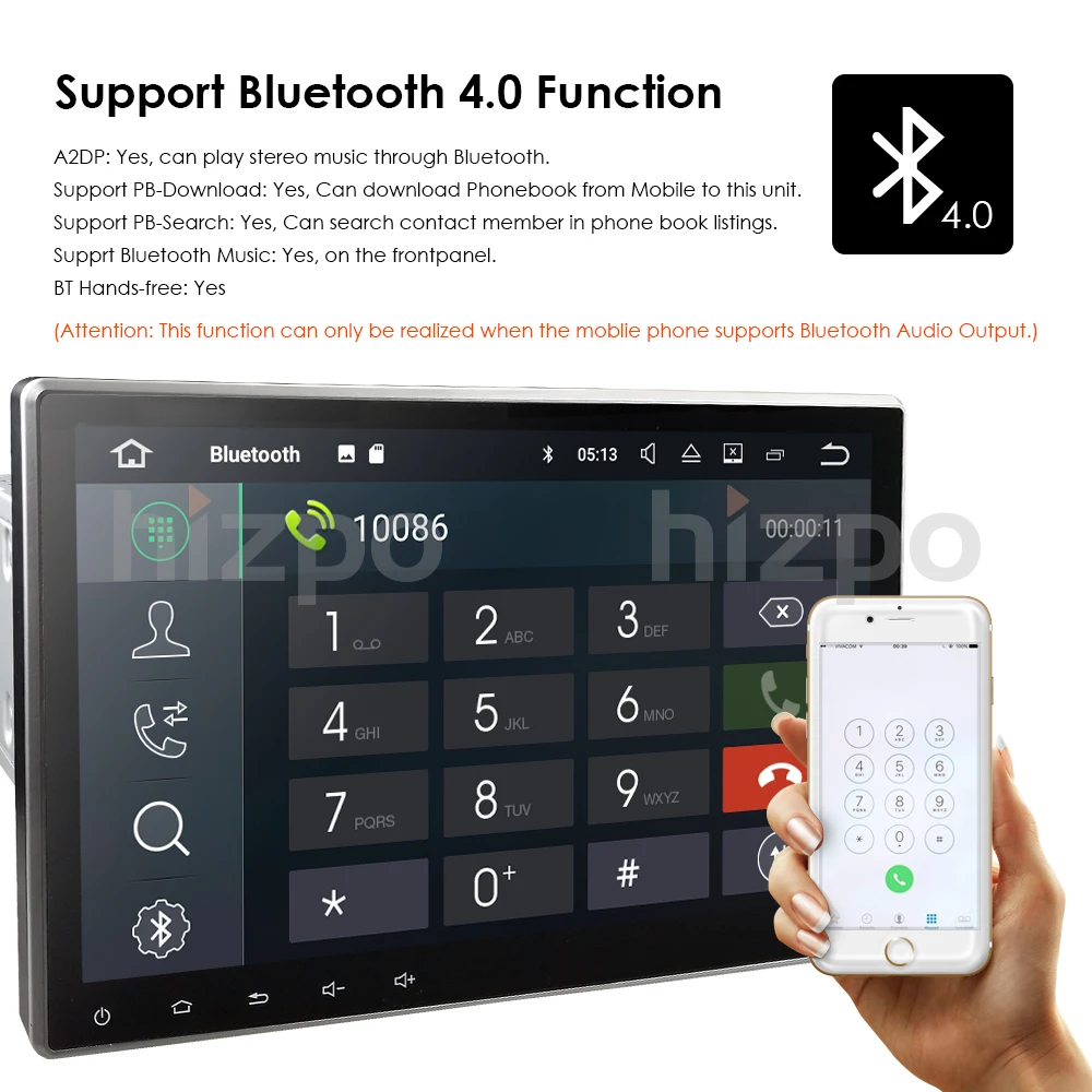 Perfect 10.1 Inch 2Din Android 8.0 Universal Car No-DVD Player Stereo Radio GPS Navigation WIFI Bluetooth DAB OBD2 TVbox 4GB RAM+Map+CAM 5