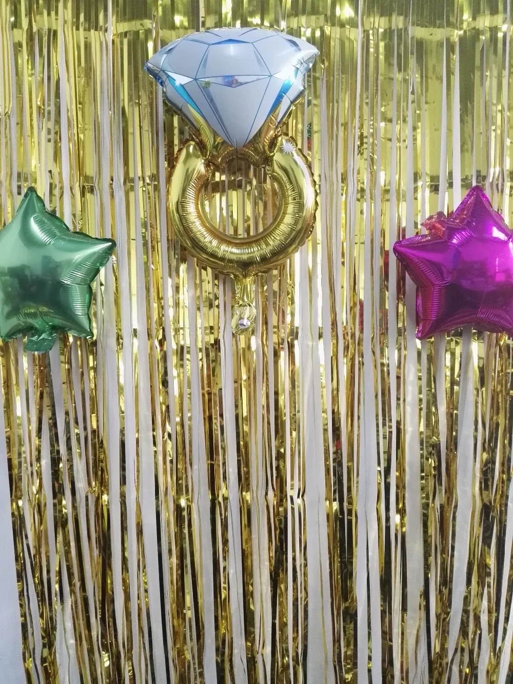 foil fringe curtain145