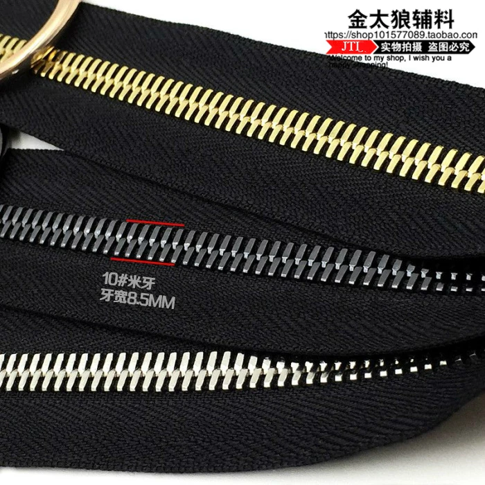 10brasszipper70cm80cmforjacketskirtcostbagsopenendzipper