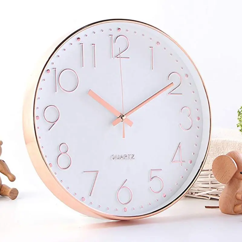 12 Inch 30cm 2 Colors Nordic Style Modern Plastic Wall Clock Battery
