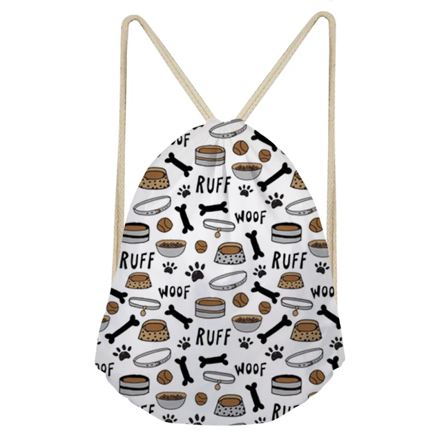 Us 6 88 47 Off Forudesigns Backpack Women 2018 New Dog Bone Paw Print School Drawstring Book Bag Shoe Storage Sack Travel Rucksack In Us 6 88 47 Off Forudesigns Backpack Women 2018 New Dog Bone Paw Print School Drawstring Book Bag Shoe Storage Sack Travel Rucksack In