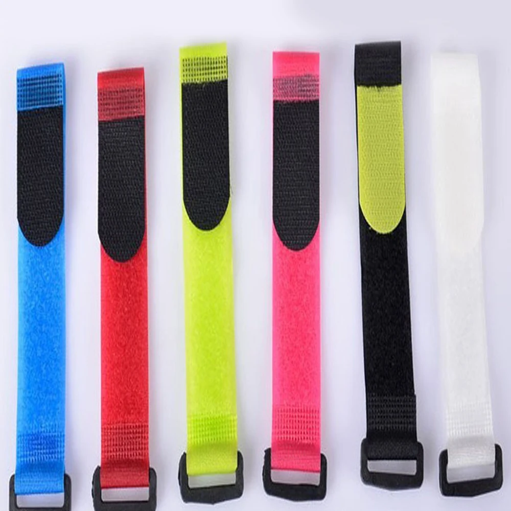 120 6 inch Cable Tie Fastening Tape Strap Mix Color 120 pcs Hook and Loop