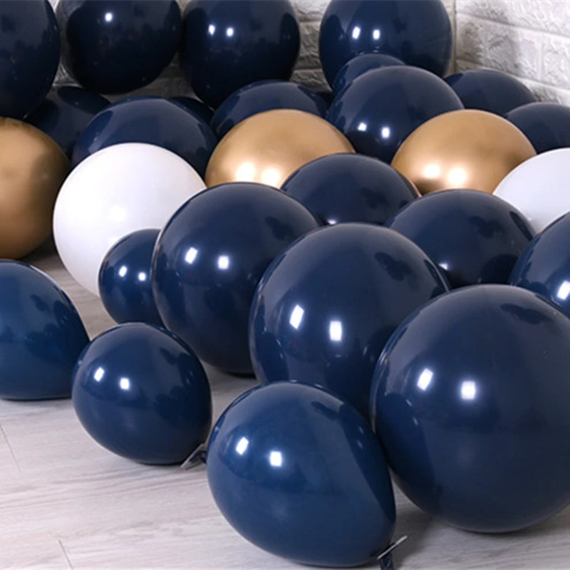 10 шт. воздушные шары в середине ночи синий темно-синий мини воздушные шарики Маленькие латексные пастельные шары девичник Вечеринка День Рождения Детские душевые декорации