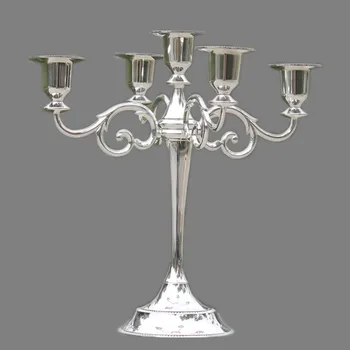 

Metal Pillar Candle Holders Silver/Gold/Bronze/Black 3-Arms Candlestick Wedding Decoration Stand Home Decor Candelabra WZF271