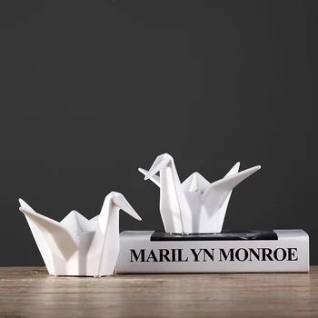 

Nordic modern simple creative ceramics home furnishings paper folding Soft decoration