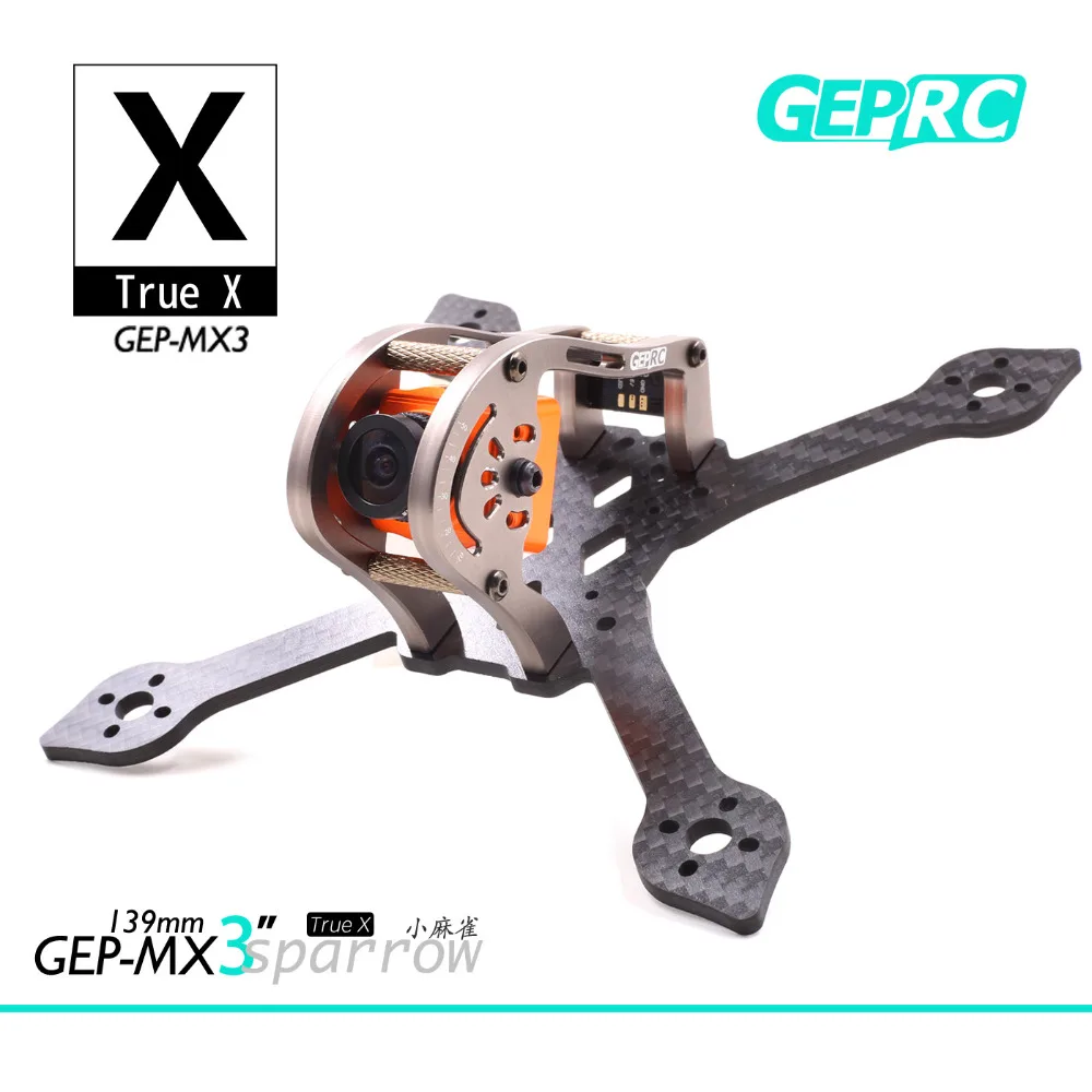 

GEPRC MX3 139mm MXS3 145mm Frame with RGB LED 3K Carbon Fiber Frame 3mm Thickness Support RUNCAM Swift Mini and Micro Swift 2