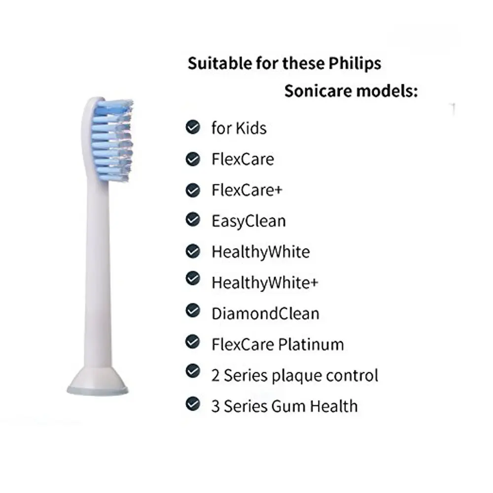 4 шт Sonicare сменные насадки для щеток Philips HX6054 Sonicare зубная щетка proresyota DiamondClean EasyClean FlexCare