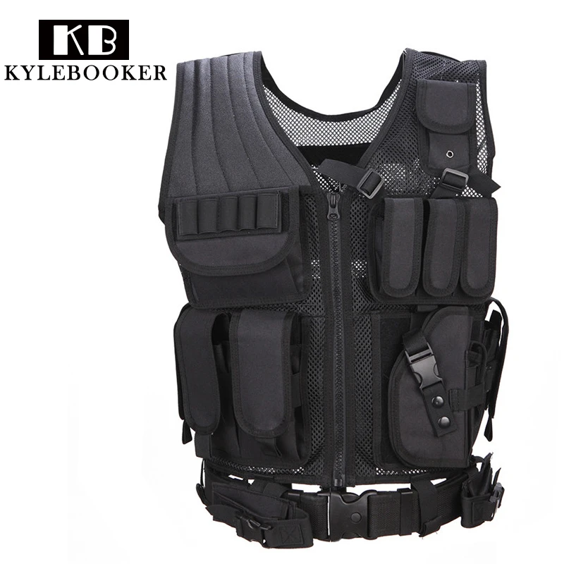 Adjustable Tactical Vest Military Airsoft Hunting Vest Training