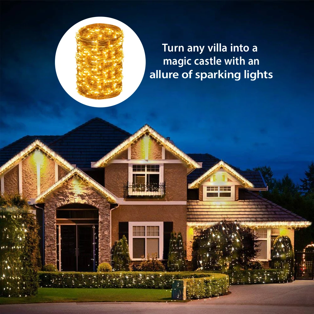 CHIZAO LED Copper Wire Fairy String Lights Battery Power Remote control Waterproof 50 LED chip for holiday Christmas decoration CHIZAO LED Copper Wire Fairy String Lights Battery Power Remote control Waterproof 50 LED chip for holiday Christmas decoration