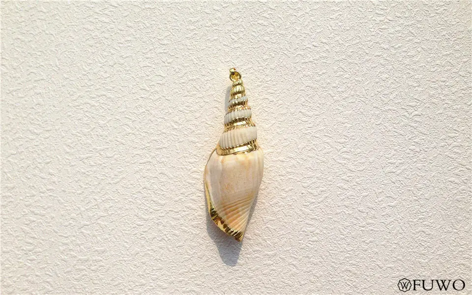 Natural Seashell Snail Pendant 7