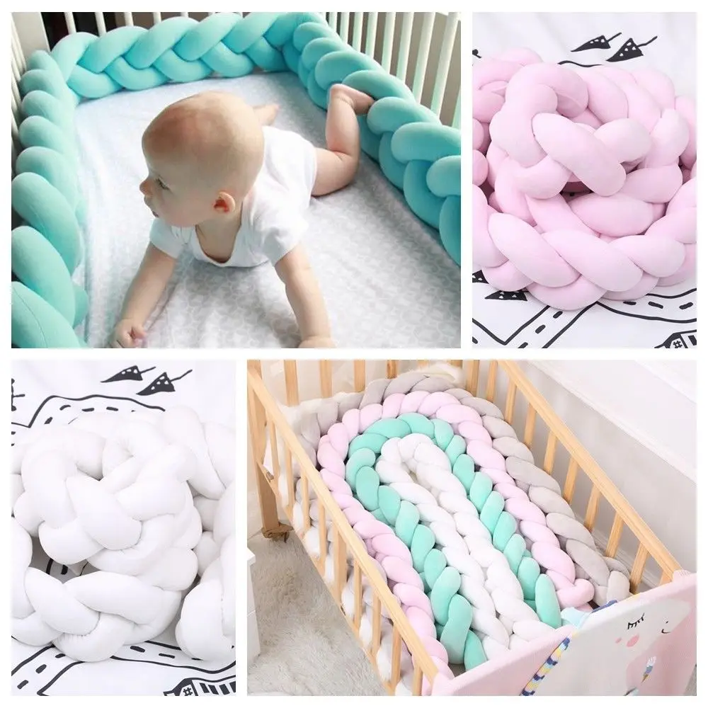 Nodic узел новорожденных бампер длинные завязывают тесьмой подушка детская кровать бампер в кроватку младенческой номер Декор