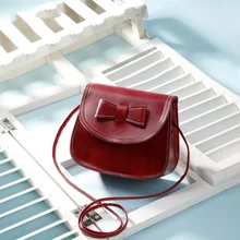 2019 Female Bag New Bow Mini Square Bag Fashion Trend Female Mobile Phone Small Bag Shoulder Bag Slung Tide Female bow decor mini shoulder bag