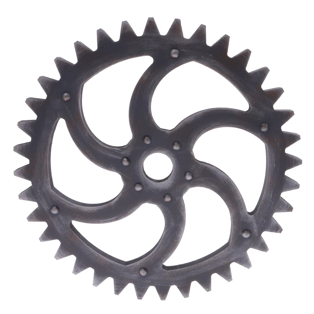 29cm Wood Vintage Steampunk Gear Signs Ornament Wall Hanging Plaques for Home Garden Decor Bar Pub Cafe Art Craft Signs