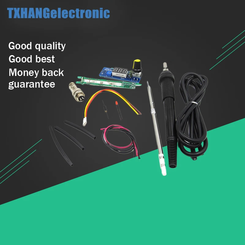 

New DIY kits Electric Unit High quality Basic Digital Soldering Iron Station Temperature Controller Kits for HAKKO T12 Handle