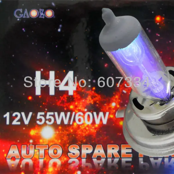 

Stock Shipping Car Spare Halogen Lamp H4(P43t) 12V/55/60W For Universal Replacement Rainbow Gold Color Headlight Foglight