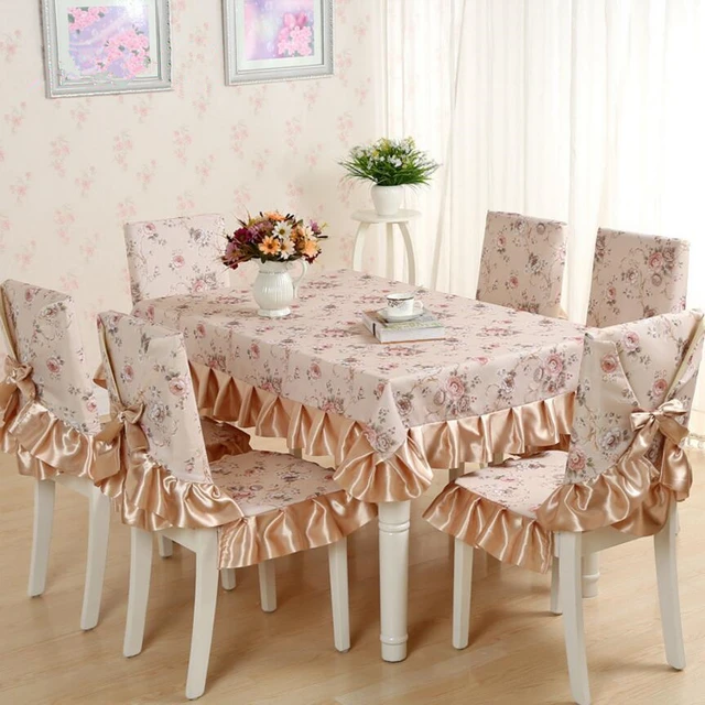 Barato 13 unids/set Manteles con fundas de silla Para mesa de ... Barato 13 unids/set Manteles con fundas de silla Para mesa de ...
