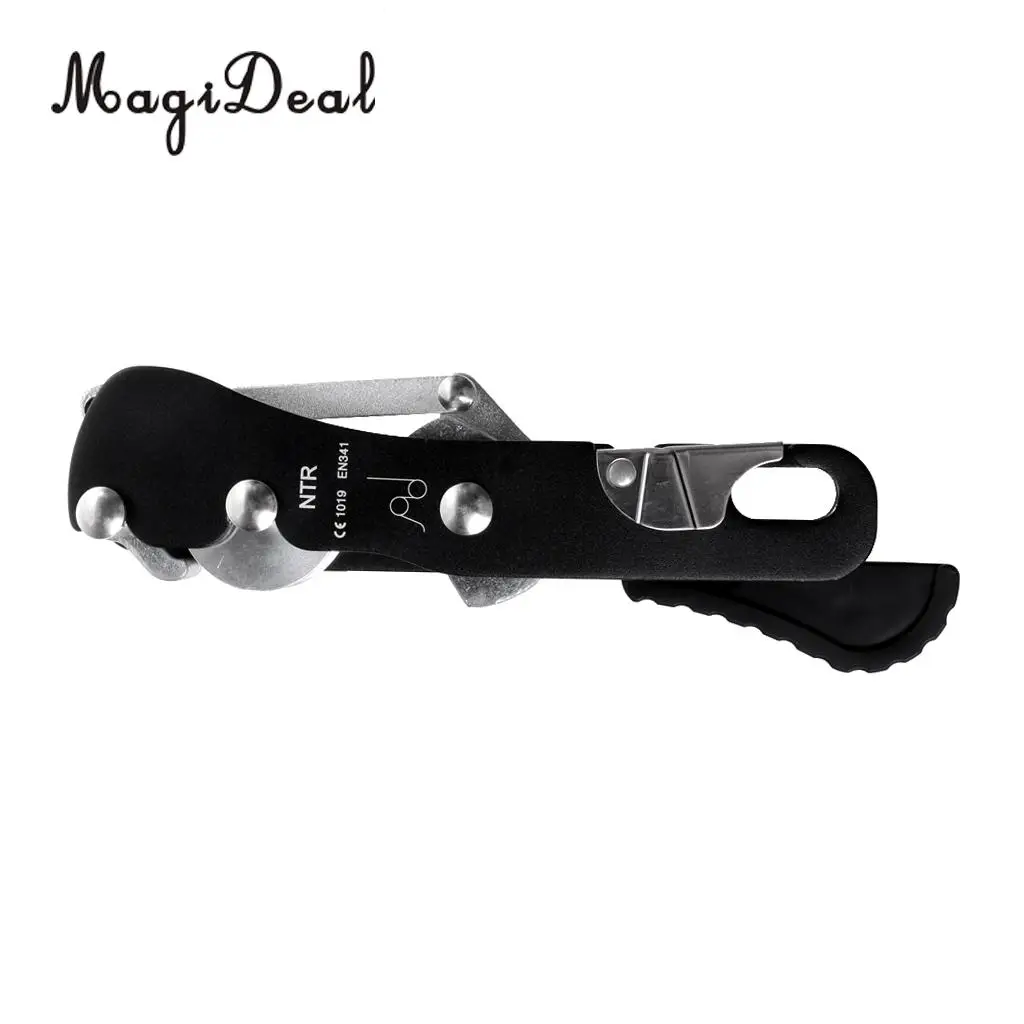 MagiDael Self-braking Stop Descender Gear for 9-12mm Rope Climbing Caving Rappelling