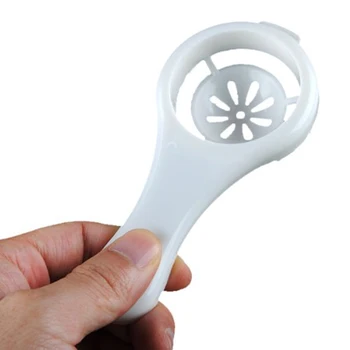 

1x Hand-Hold Egg Dividers Egg Yolk Separator Protein Food Grade Separation Tool