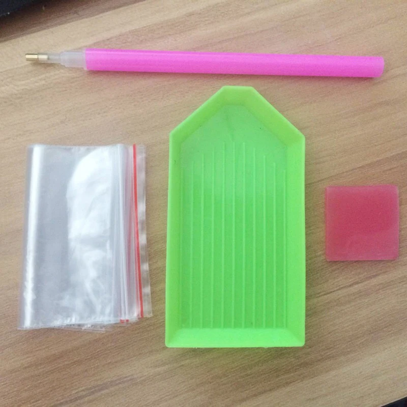

Diamond Painting Accessories Crafts Tool Kits Drill Pen Mud Tray Plastic Storage Bag