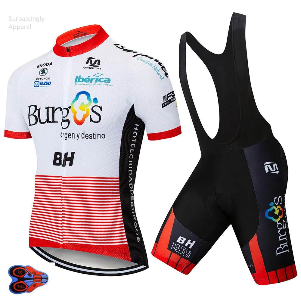 2019 الأبيض UCI فريق بورغ الدراجات جيرسي 9D هلام سادة سراويل البيك القصيرة مجموعة MTB روبا Ciclismo رجل برو UCI الصيف هوائية مايوه ارتداء