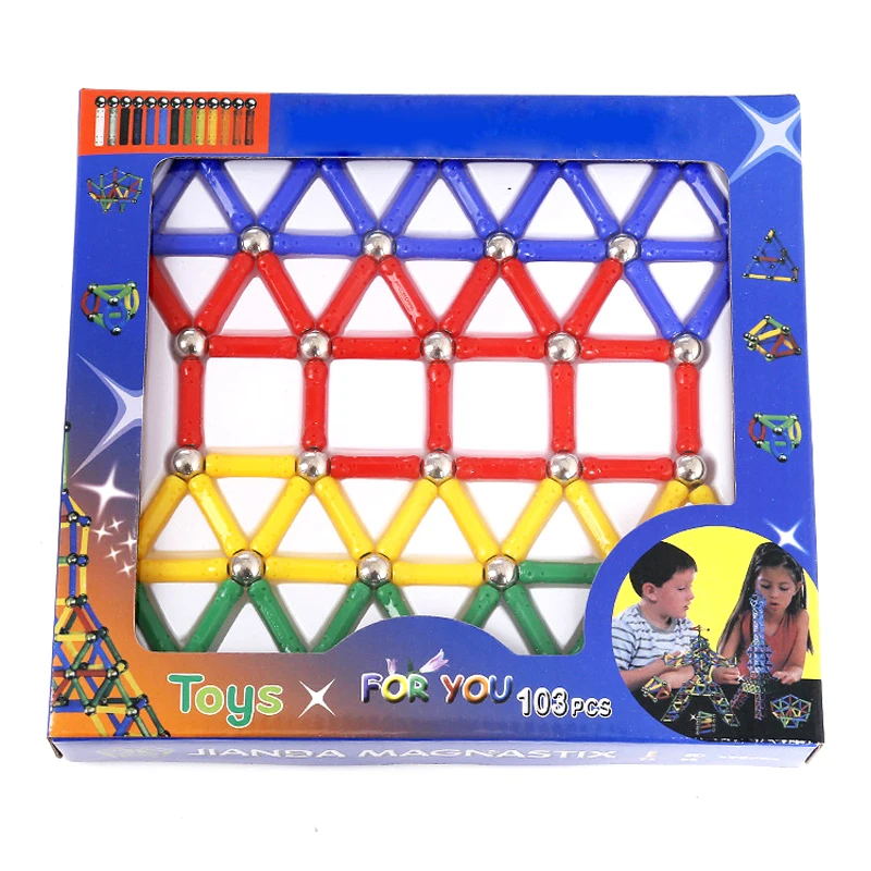 Magnetic Rod building Blocks Educational Magnetic Stick Model Building Kits Toys DIY Magnetic Construction Toys For Children (2)