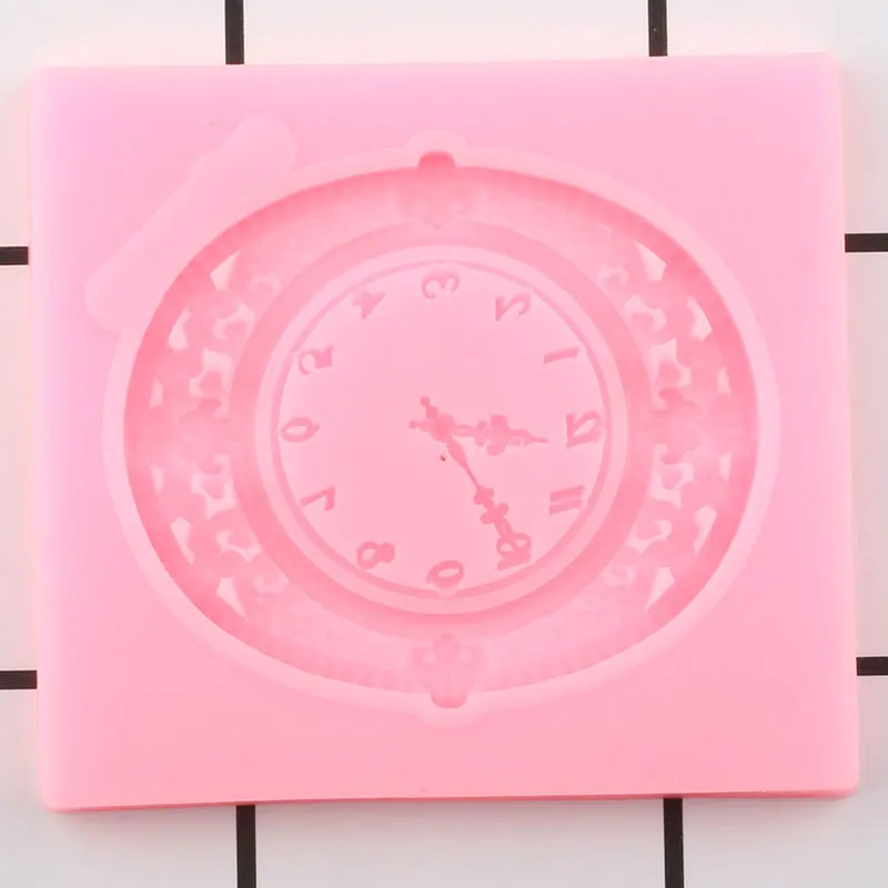 3D часы силиконовые формы торт кайма для мастики формы украшения для кексов DIY Свадебные инструменты для украшения торта конфеты шоколадная мастика