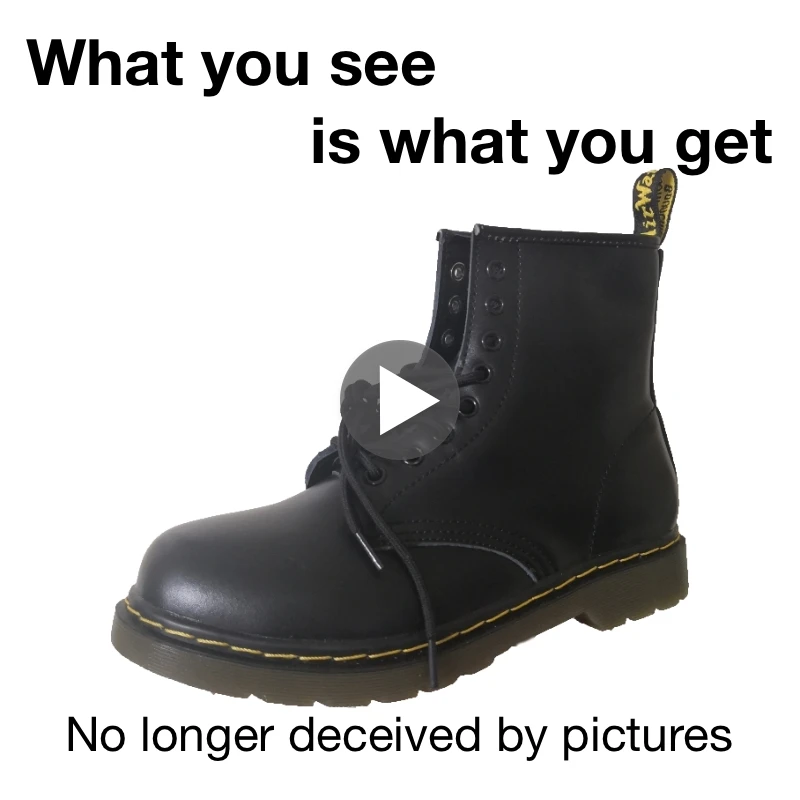 OLPAY Dr martens 1460 boots men boots winter shoes women shoes men snow boots leather booties Genuine Leather