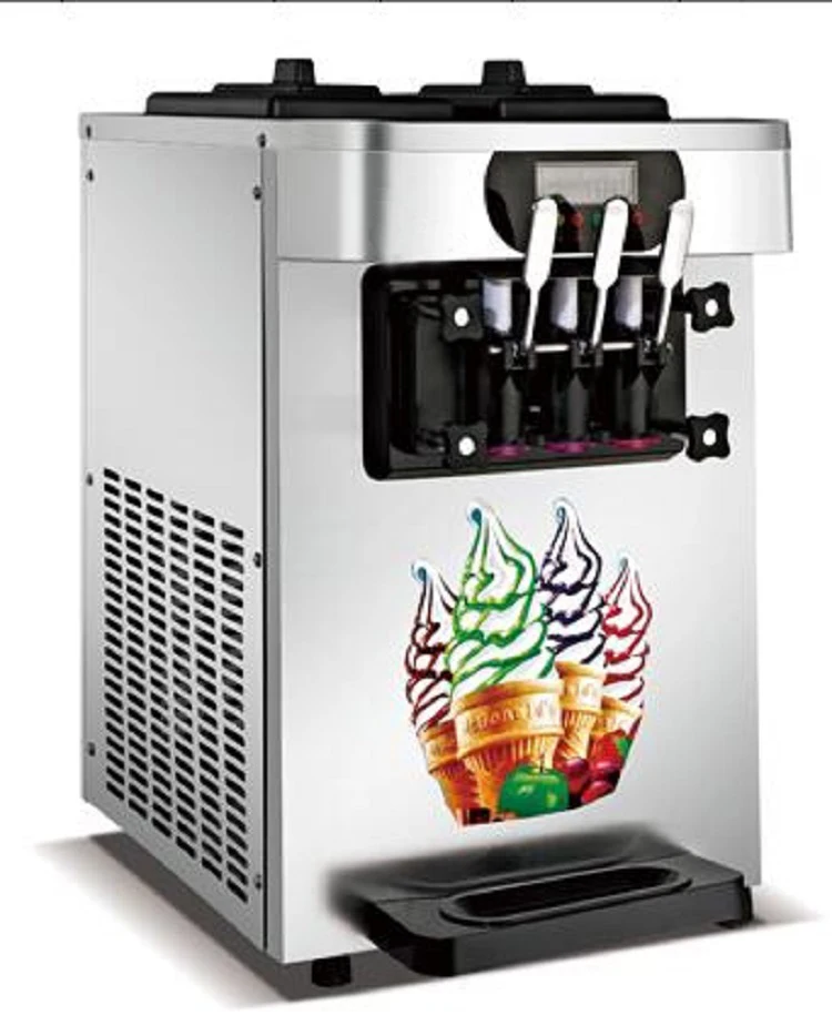 Silent Touch 激安 シルバー色の商用自動ソフトアイスクリームマシン Silent Touch 激安 シルバー色の商用自動ソフトアイスクリームマシン