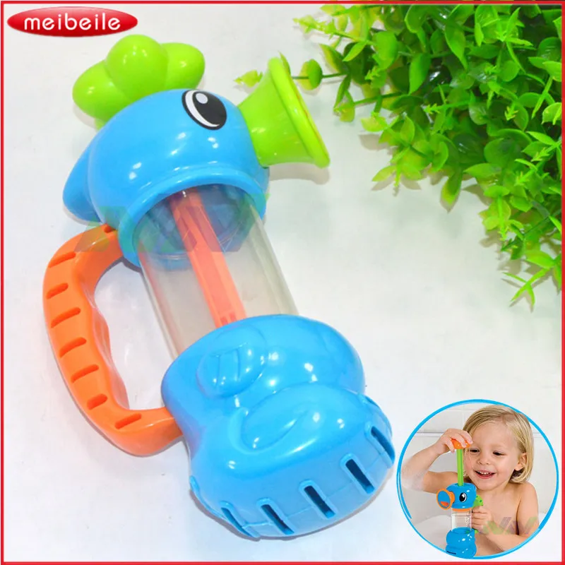 Baby bath toys automatic spout play taps/buttressed folding spray