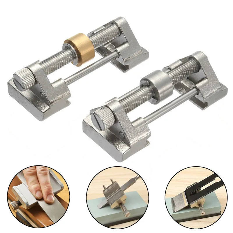 

Stainless Steel Side Clamping Fixed Angle Honing Guide for Wood Chisel Planer Blade Flat Chisel Edge Sharpening
