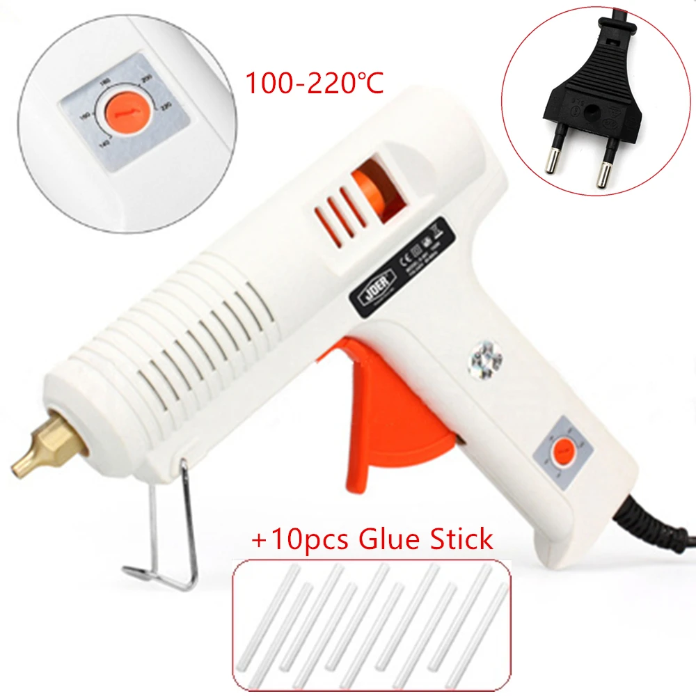 

Hot Melt Glue Gun EU Plug High Temp Adjustable Temperature 20W 30W 60W 80W 100W 150W Graft Repair Heat Gun Pneumatic DIY Tools