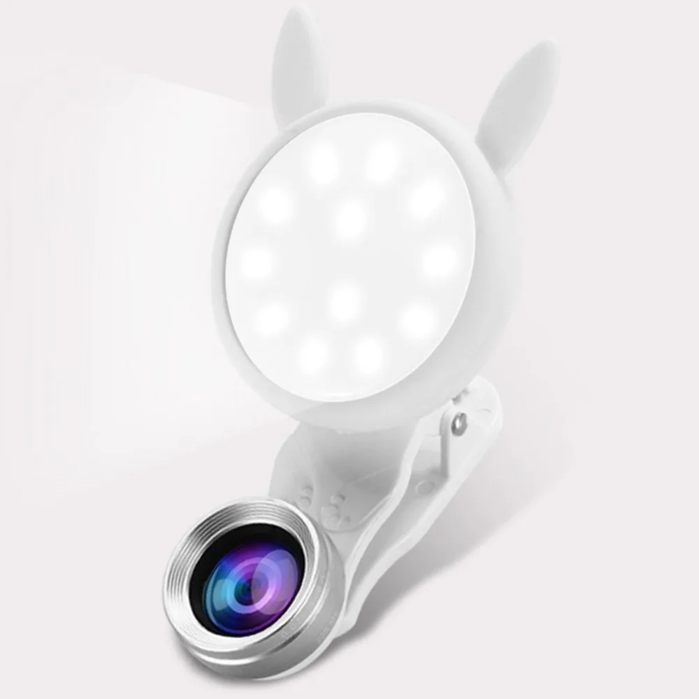 

Portable USB Self-timer Flash Camera Clip-on Phone Self-timer Lamp Video Lights LED Night Photo Beauty Fill Light