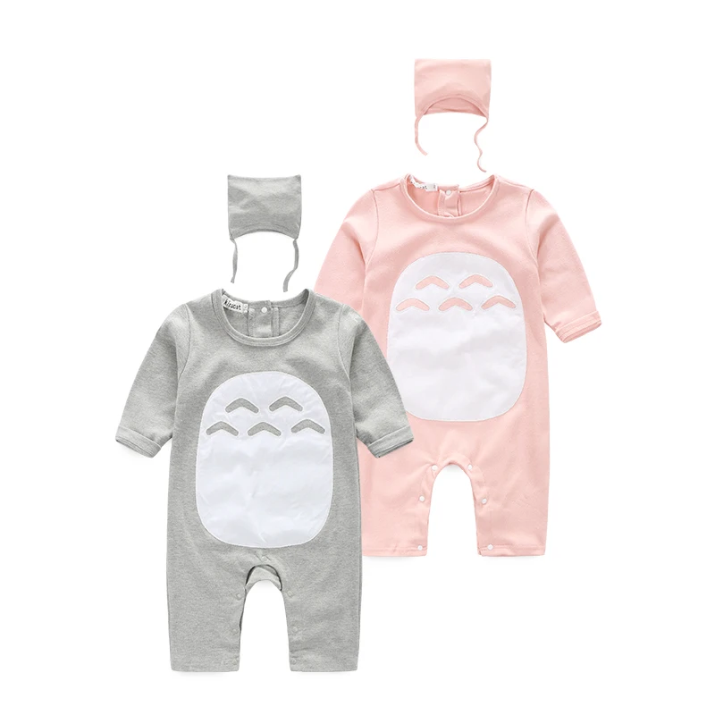 Bambino Ragazze E Ragazzi Vestiti Animale Sveglio Totoro Costume Del Bambino Bebes Pagliaccetti Del Bambino Con Il Cappello