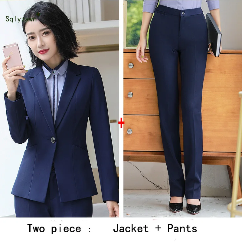 

Women Formal Pant Suits Workwear Office Uniform Designs Women Office Suits Blazers Feminino Uniform Elegant Business Skirt Suits