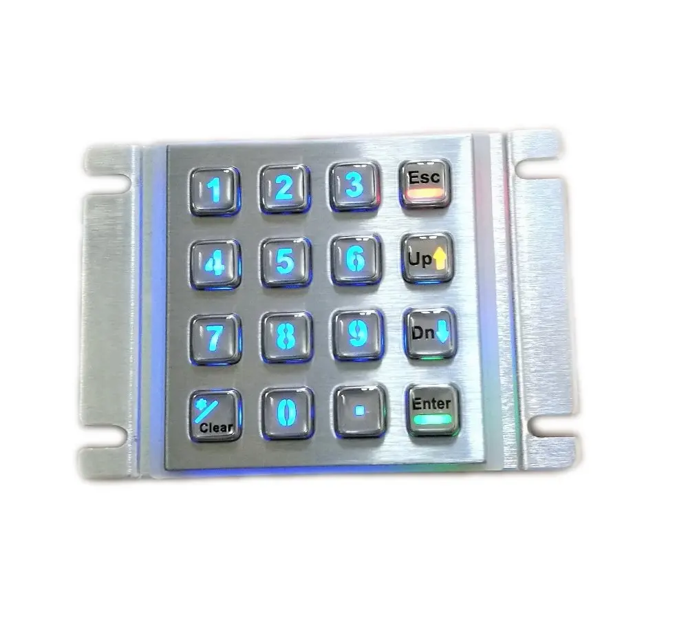 USB 16 клавиш подсветка металлическая клавиатура СВЕТОДИОДНАЯ Подсветка Панель