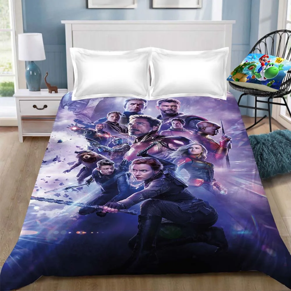 Простыня Marvel Мстители, Железный человек, капитан Марвел, капитан, простыня, постельное белье, покрывало, простыня(без наволочки - Цвет: 8