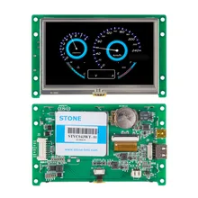 

4.3" Industrial TypeTFT LCD Module With RS232/RS485/TTL Port