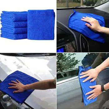 

5/10x Microfiber Car Wash Towel Soft Cleaning Auto Car Care Detailing Cloths Wash Towel Duster 25*25cm
