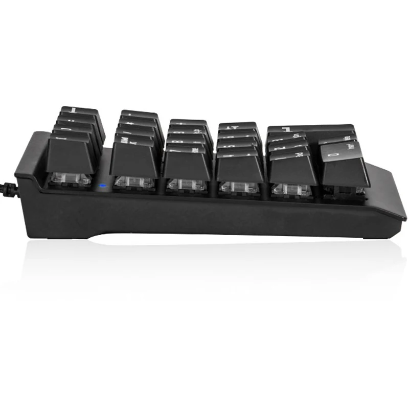 Механическая цифровая клавиатура Numpad с 21 клавишей проводная подсветкой для