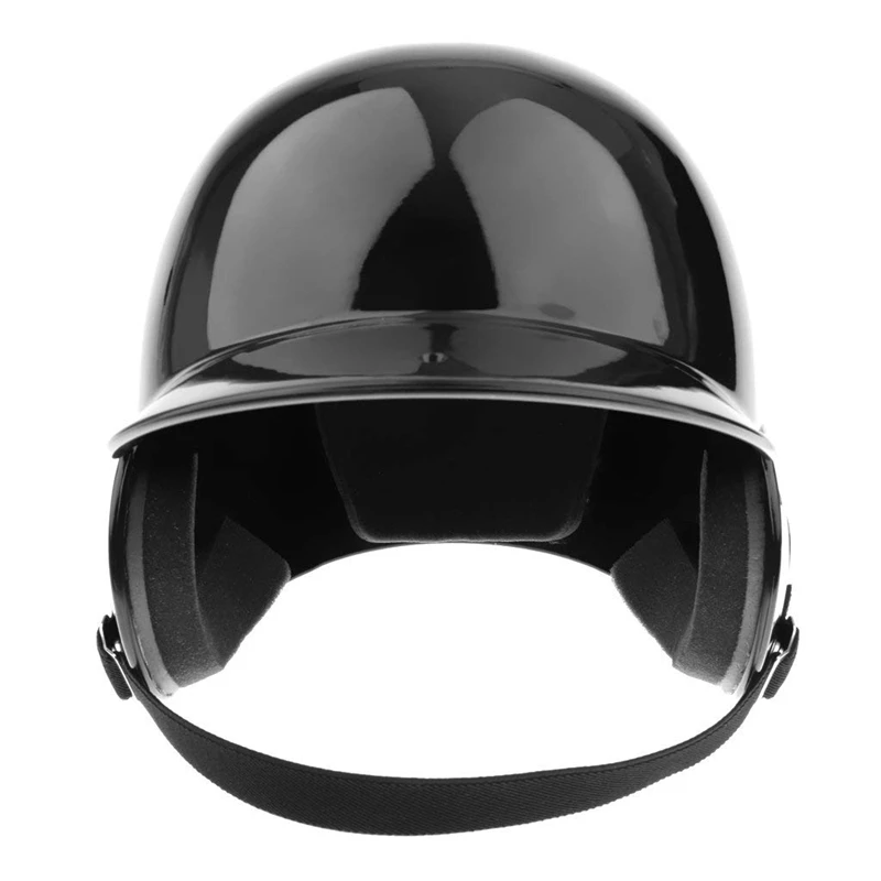 Batter's Helmet Softball Baseball Helmet Double Flap- Black